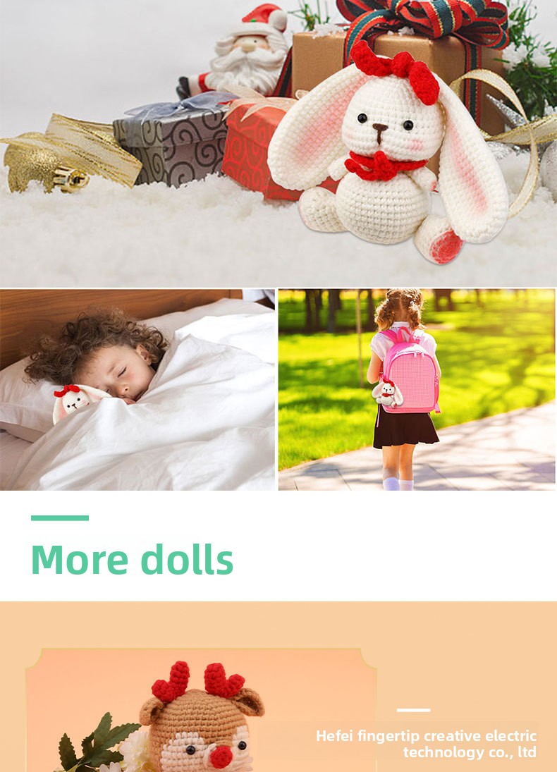 Crochet Kit for Beginners, Crochet Starter Kits, Amigurumi Craft Knitting Crocheting  rabbit Kits with Step-by-Step Video Tutorials