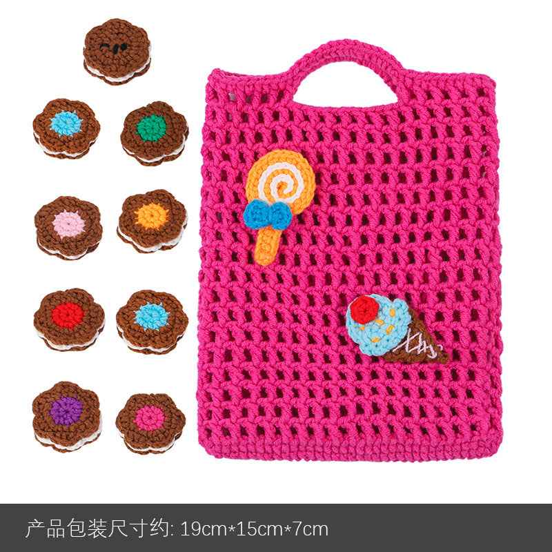 Crochet Kit for Beginners, Crochet Starter Kits, Amigurumi Craft Knitting Crocheting  Green sunflower storage bag Kits with Step-by-Step Video Tutorials