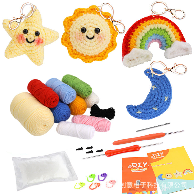Cross-Border handmade crochet material pack knitted DIY yarn bouquet potted plant style combination set