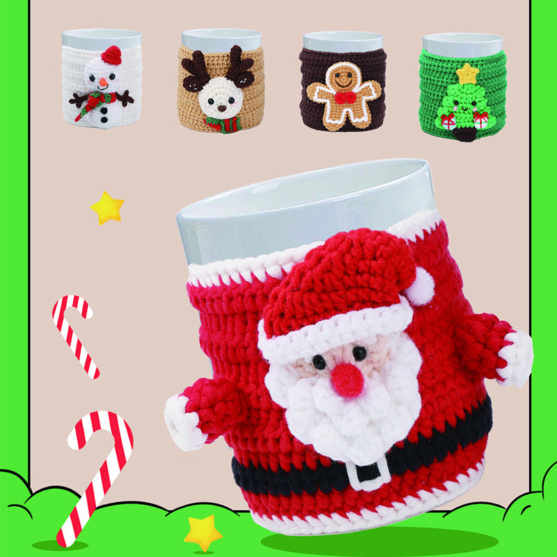 Crochet Kit for Beginners, Crochet Starter Kits, Amigurumi Craft Knitting Crocheting Kits Diy Yarn Knitting Christmas Decoration Pendant Gift with Step-by-Step Video Tutorials