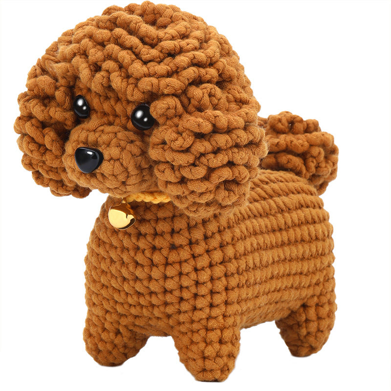 Crochet Kit for Beginners, Crochet Starter Kits, Amigurumi Craft Knitting Crocheting  Teddy dog Kits with Step-by-Step Video Tutorials