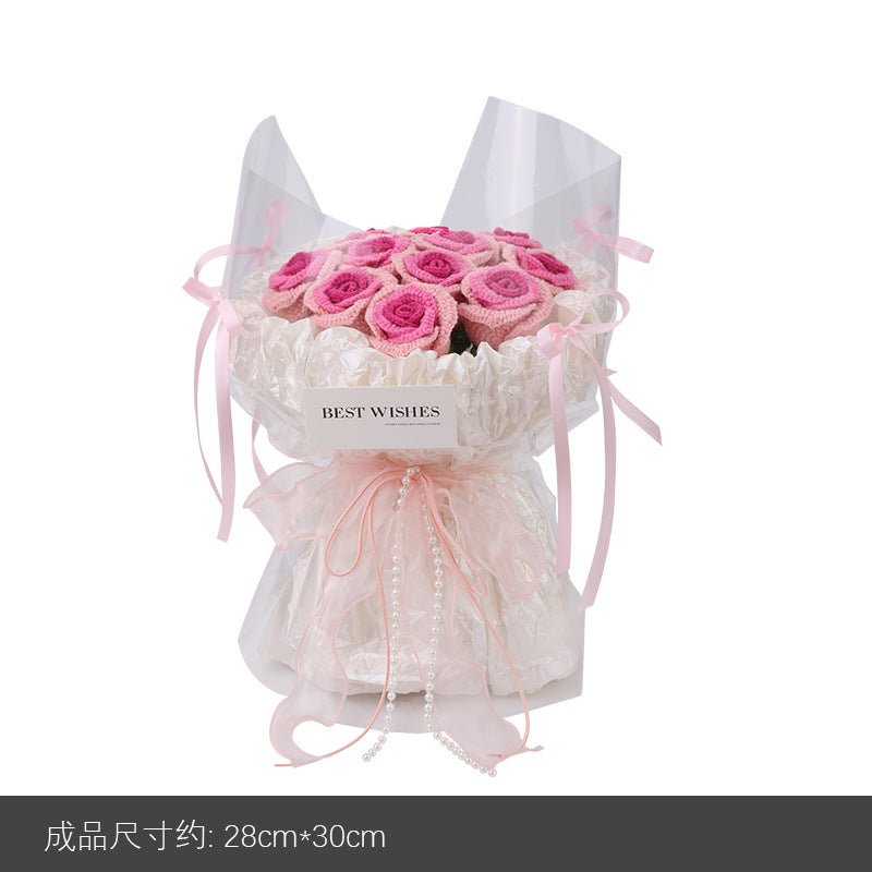 Cross-Border handmade crochet material pack knitted DIY yarn bouquet potted plant style combination set