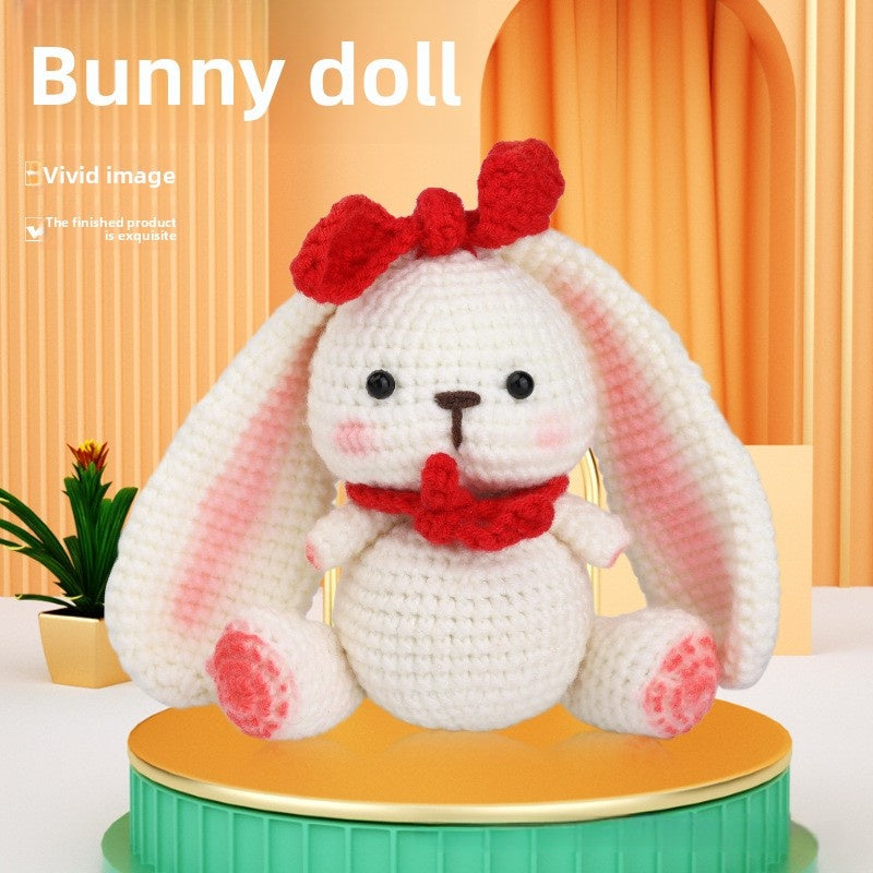 Crochet Kit for Beginners, Crochet Starter Kits, Amigurumi Craft Knitting Crocheting  rabbit Kits with Step-by-Step Video Tutorials