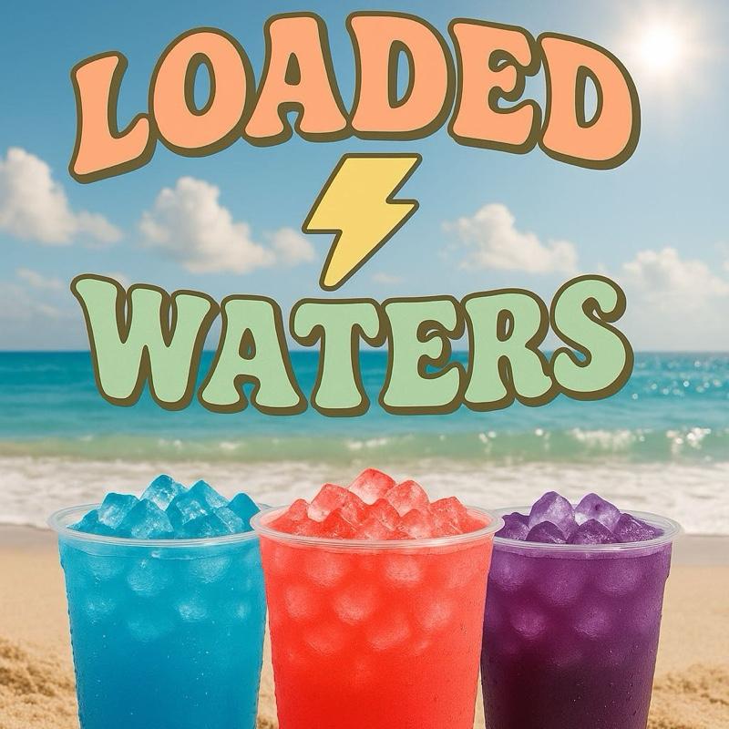 Loaded Waters Caffinated Flavored - Energy Refreshing Beverage 200mg Natural Caffeine Sugar Free Gluten Free 50 Flavors Mixed Drink Powder