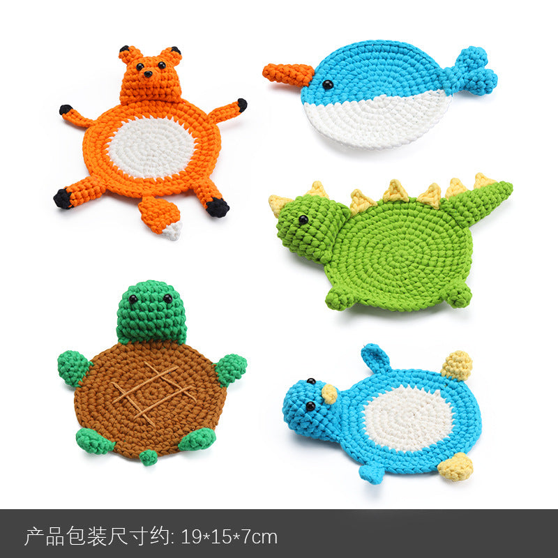 Cross-Border handmade crochet material pack knitted DIY yarn bouquet potted plant style combination set