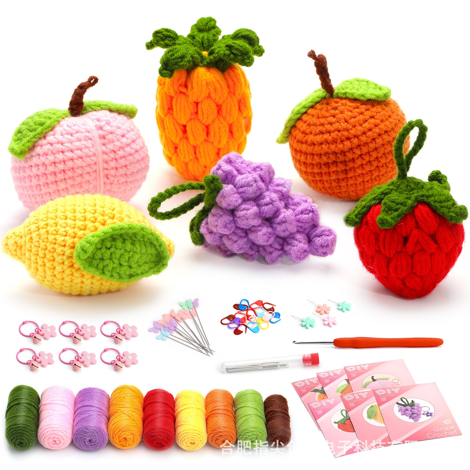 Cross-Border handmade crochet material pack knitted DIY yarn bouquet potted plant style combination set