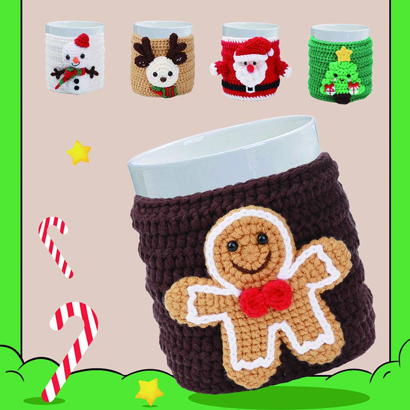 Crochet Kit for Beginners, Crochet Starter Kits, Amigurumi Craft Knitting Crocheting Kits Diy Yarn Knitting Christmas Decoration Pendant Gift with Step-by-Step Video Tutorials