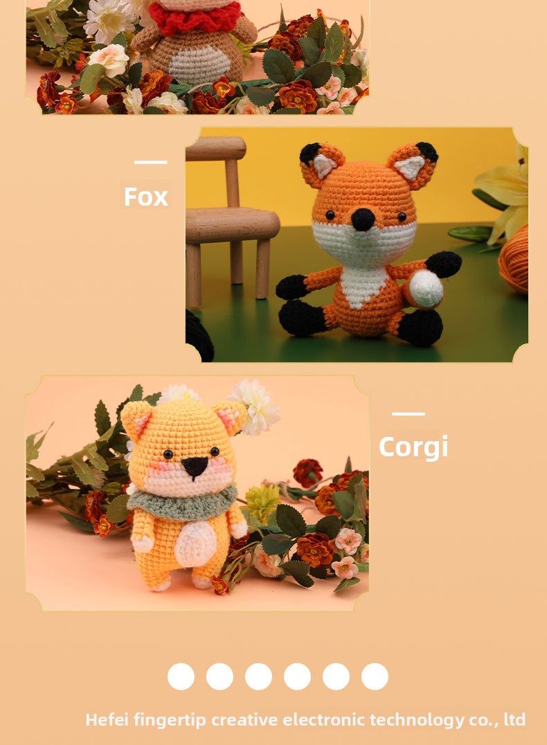 Crochet Kit for Beginners, Crochet Starter Kits, Amigurumi Craft Knitting Crocheting  rabbit Kits with Step-by-Step Video Tutorials