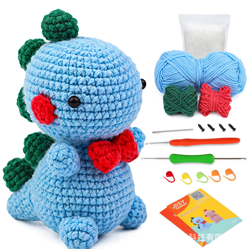 Crochet Kit for Beginners, Crochet Starter Kits, Amigurumi Craft Knitting  creative dinosaur  Crocheting Kits with Step-by-Step Video Tutorials