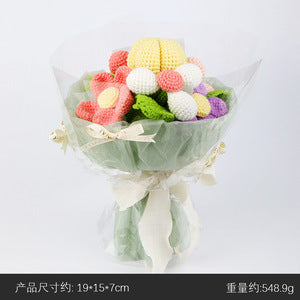 Cross-Border handmade crochet material pack knitted DIY yarn bouquet potted plant style combination set