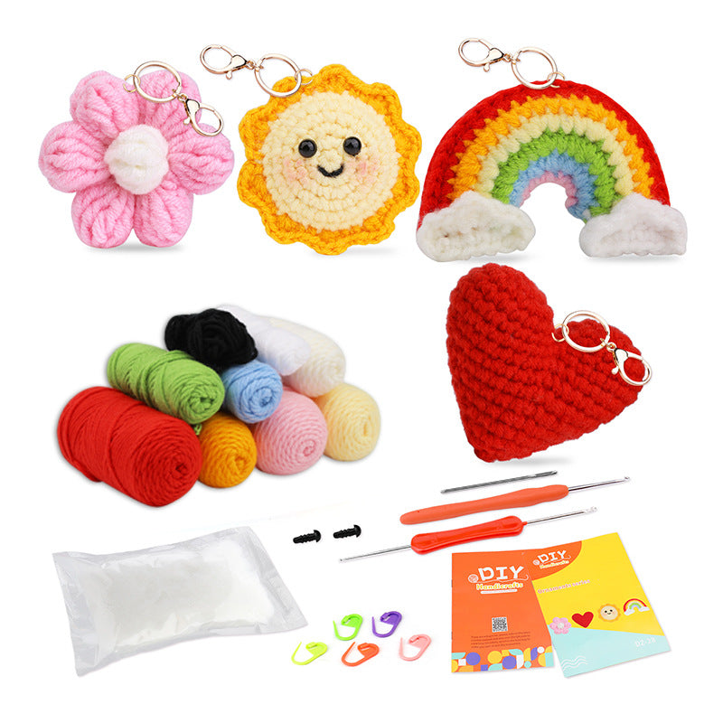 Cross-Border handmade crochet material pack knitted DIY yarn bouquet potted plant style combination set